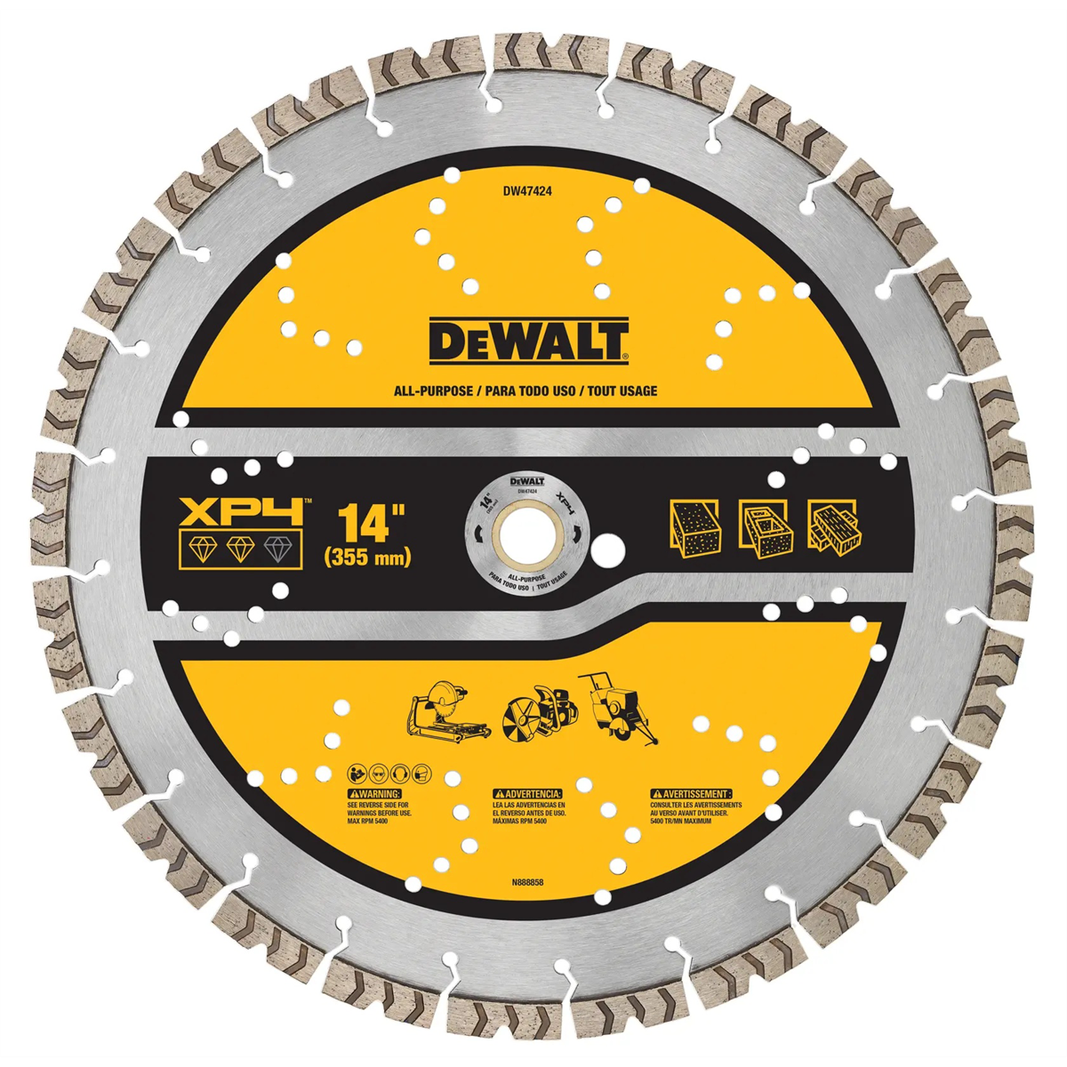 Dewalt Xp4 14" All-purpose Segmented Diamond Blades