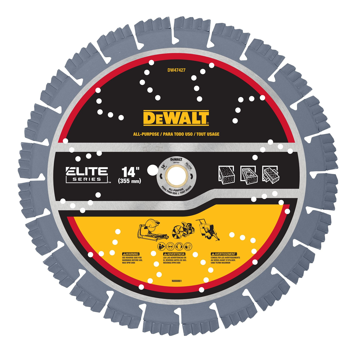 Dewalt Xp7 14" All-purpose Segmented Diamond Blades