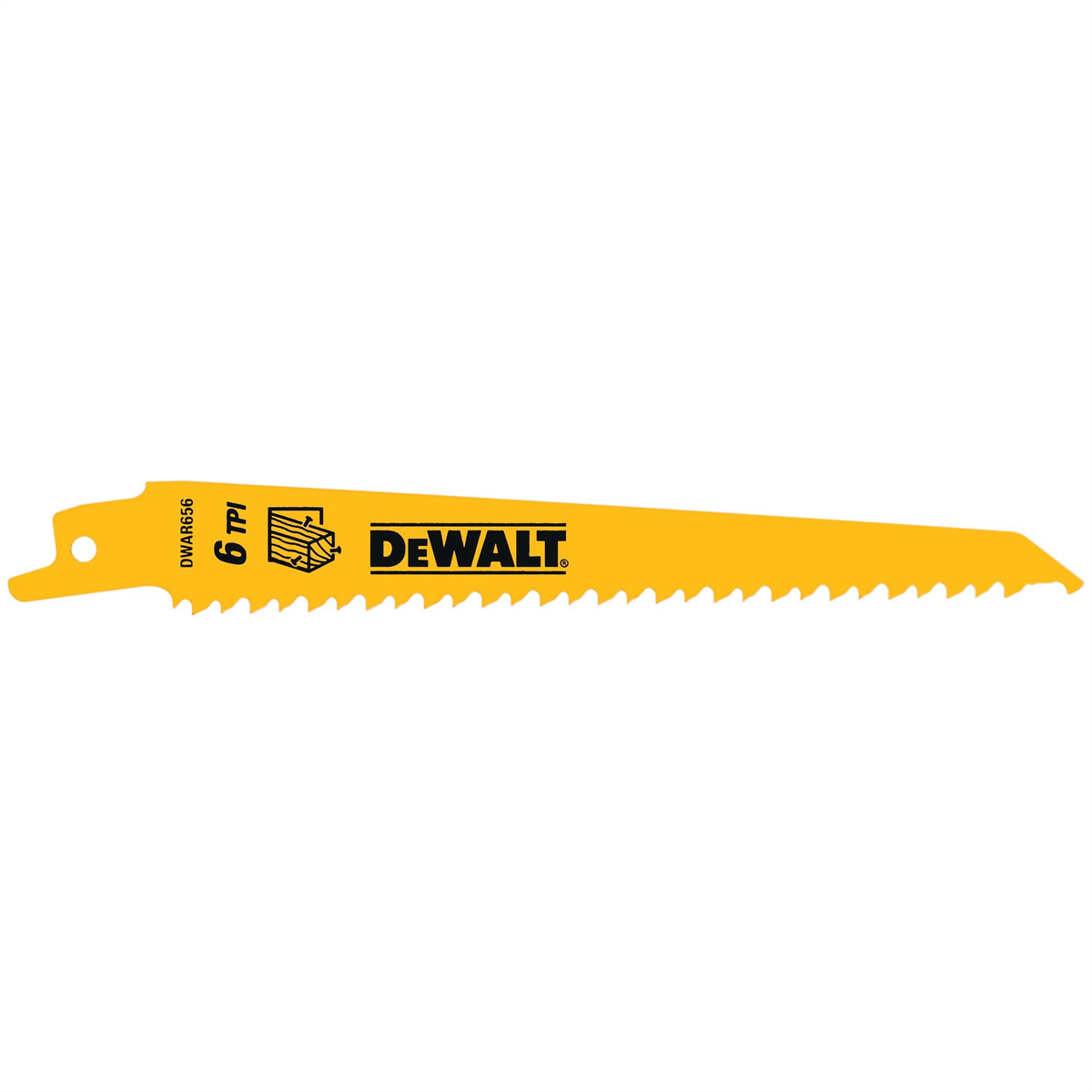 Dewalt 6 In Reciprocating Saw Blade 6 Tpi Tapered For Fast Cuts (100 Pack)