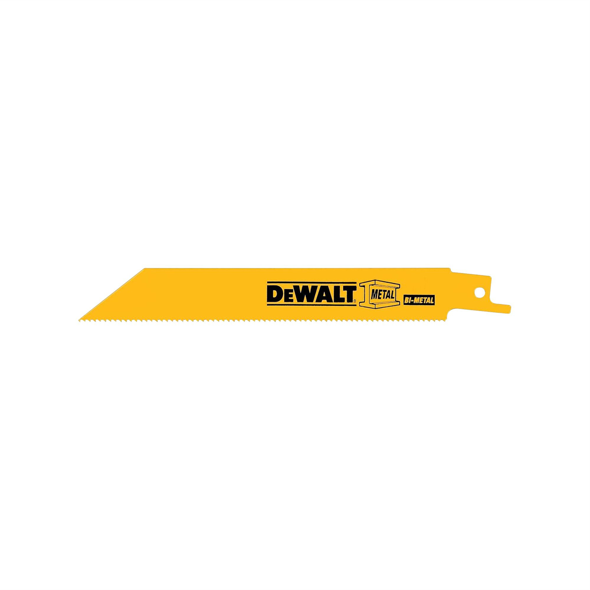 Dewalt 6" 10 Tpi Straight Back Bi-metal Reciprocating Saw Blade, General Purpose (2 Pack)