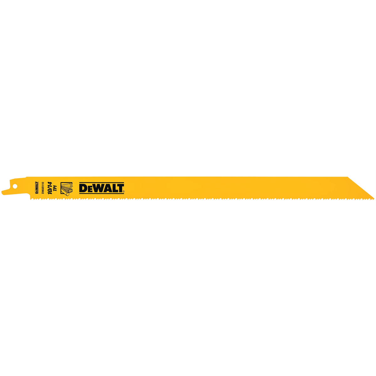 Dewalt 12" 10/14 Tpi General-purpose-cutting Bi-metal Reciprocating Saw Blades (5 Pack)