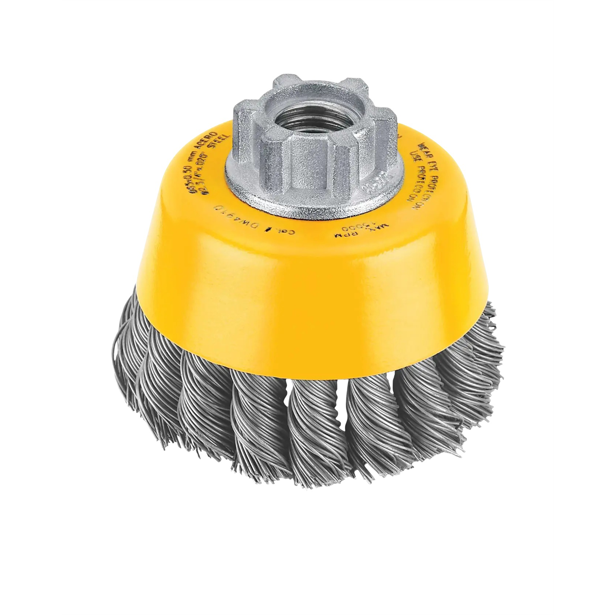 Dewalt 3" X 5/8"-11 Hp .014 Carbon Crimp Wire Cup Brush