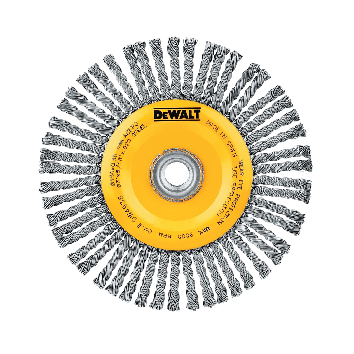 Dewalt Dw4936 6-inch X 5/8-inch Carbon Stringer Wire Wheel, 6-pack