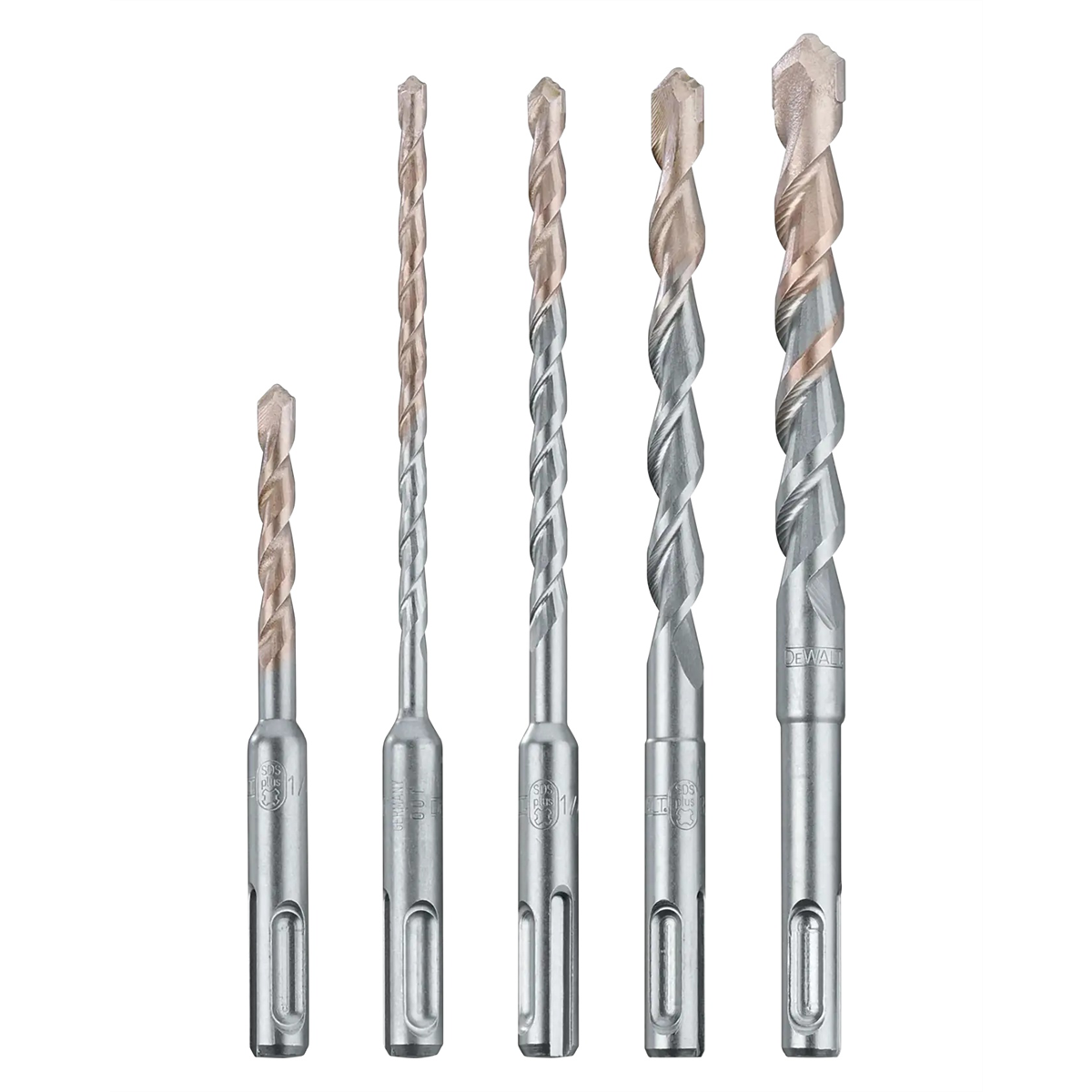 Dewalt Sds Plus Bits Set, Rock Carbide Tip, 5-piece
