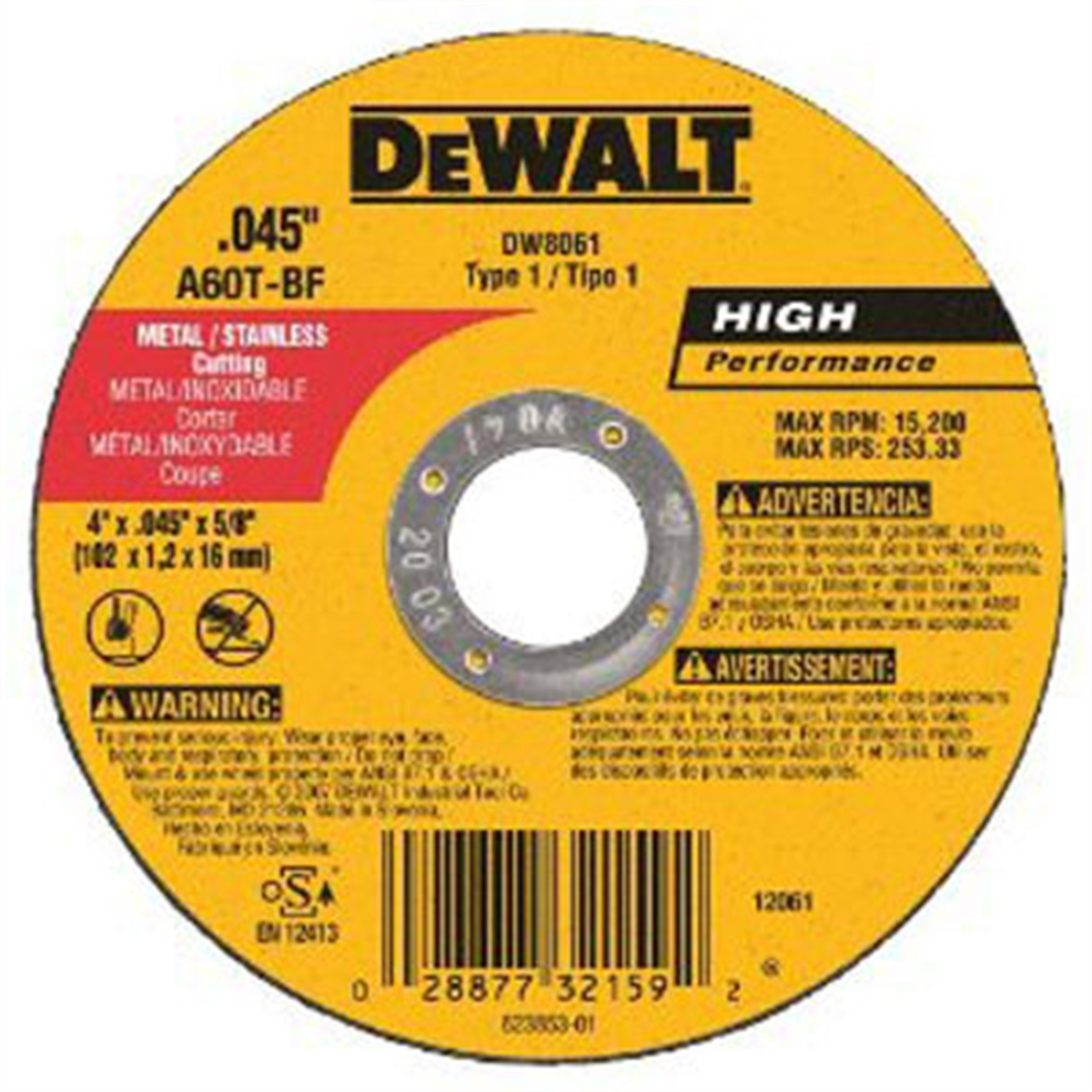 DeWalt 4" GRINDING WHEEL
