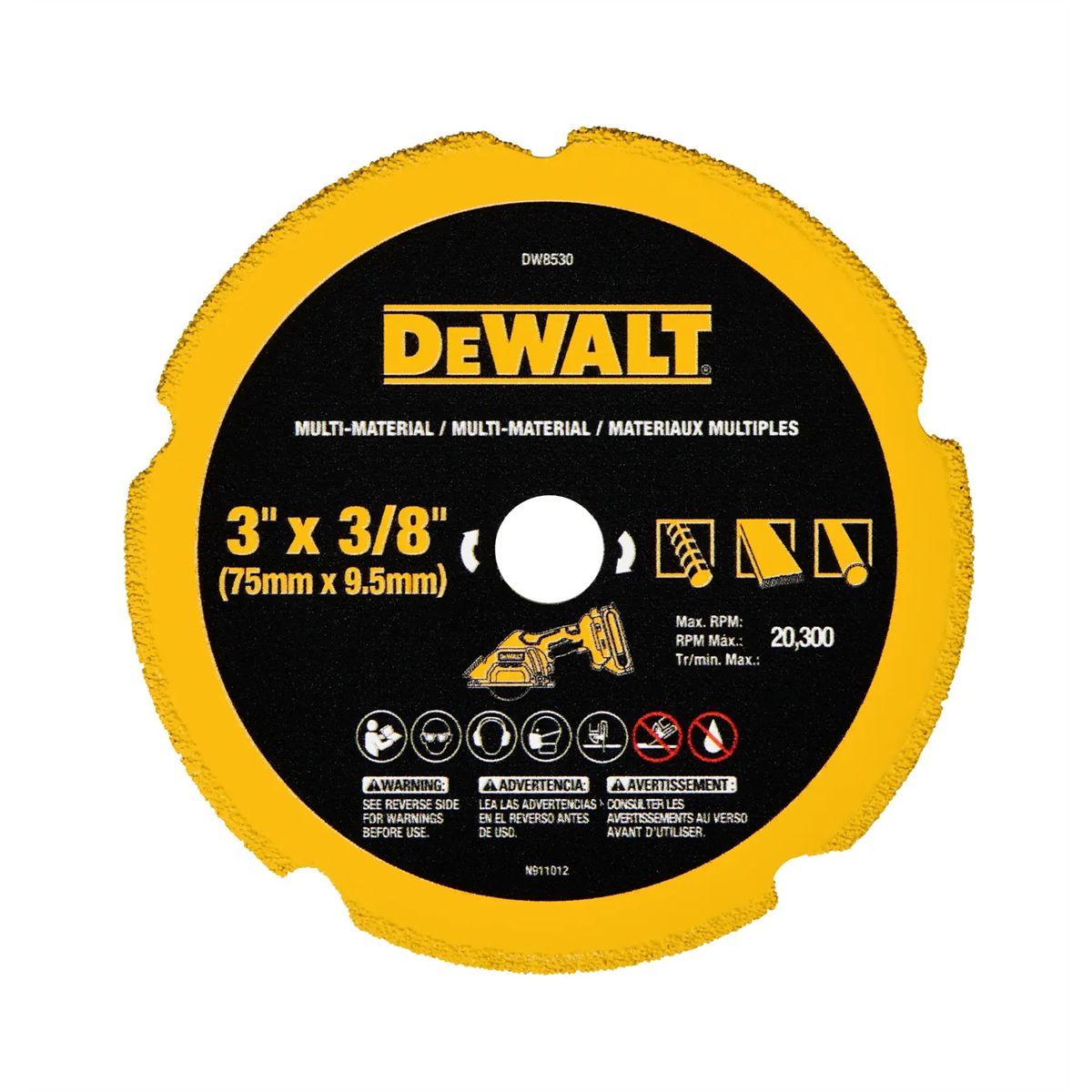 DeWalt 3 inch Diamond Multi Material Blade