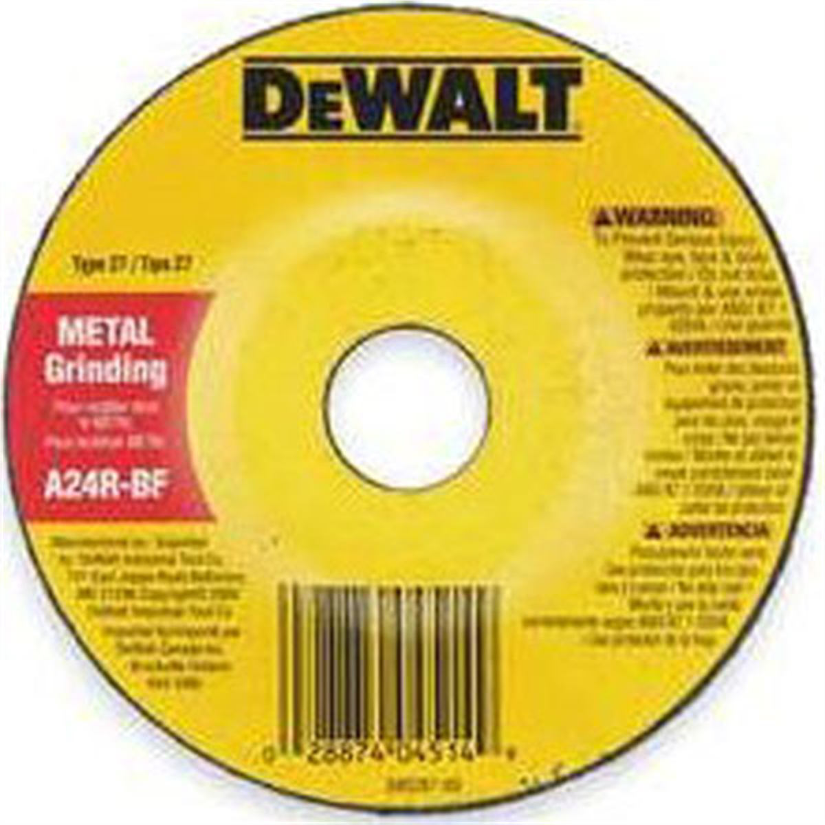 DeWalt 4-1/2" x 1/4" x 7/8" Abrasive