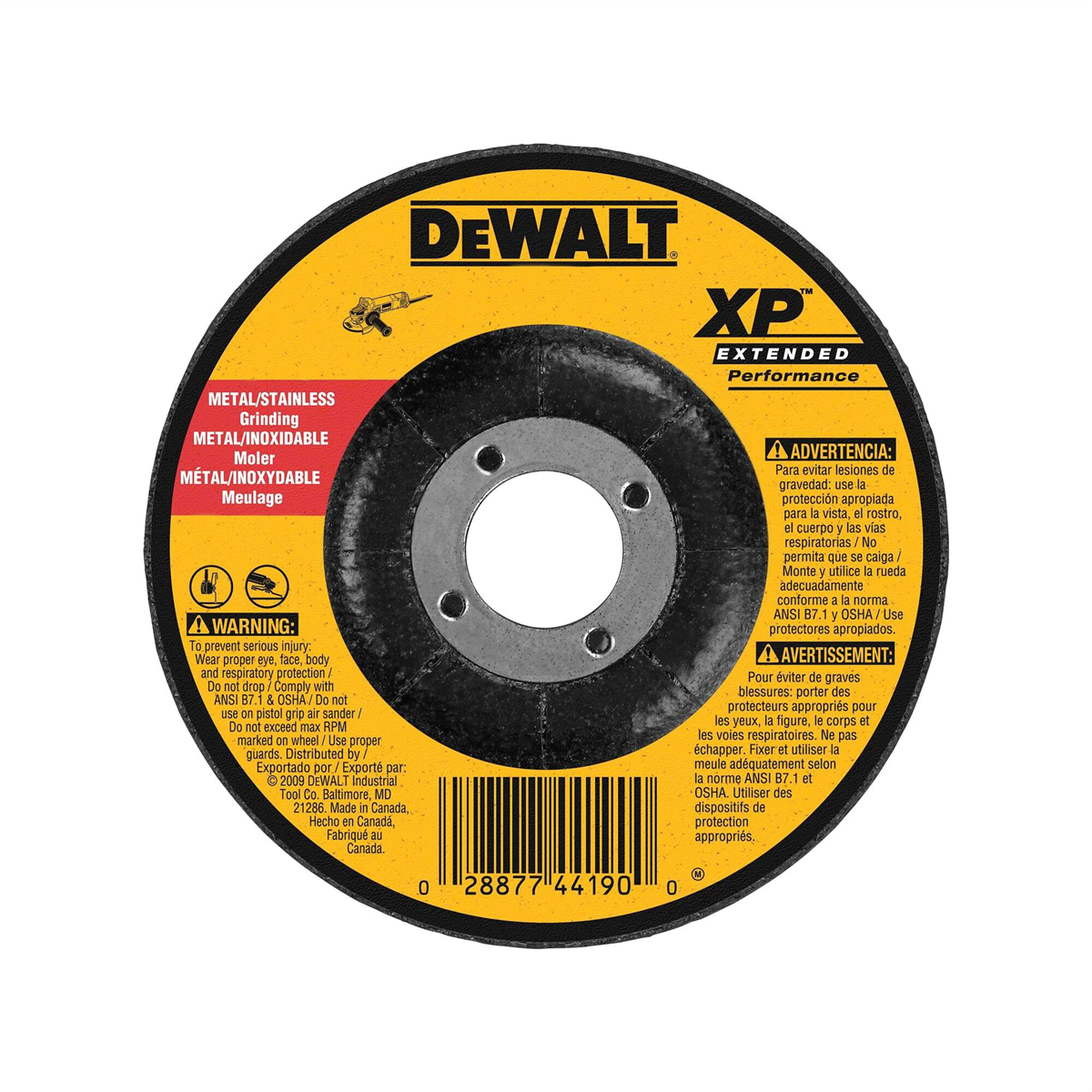 Dewalt 5 X 1/4 X 7/8in Zirconia Abrasive