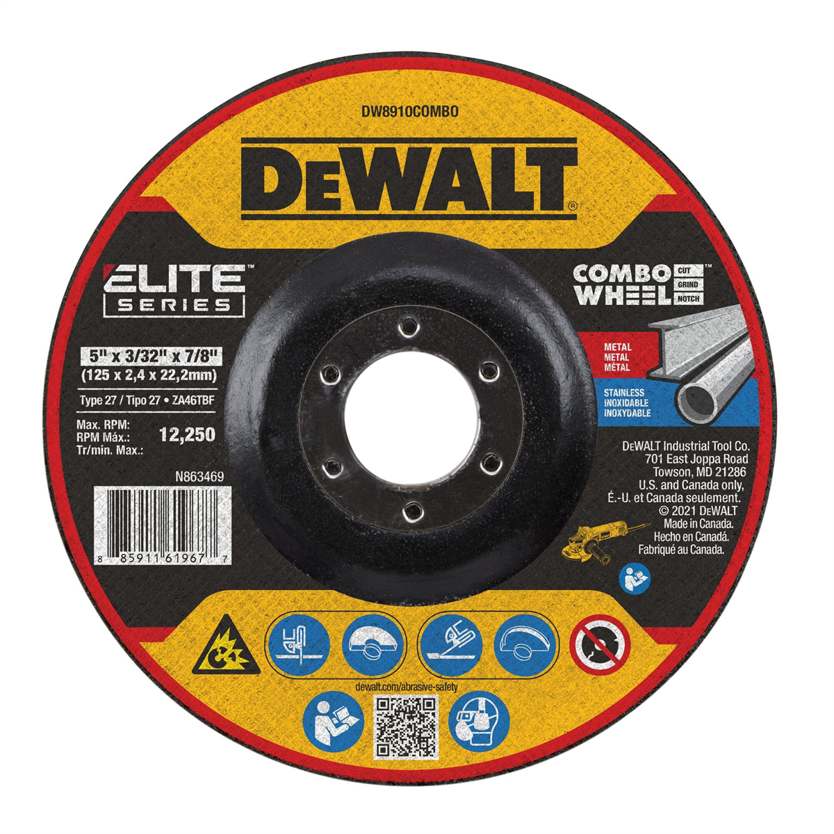 DEWALT 5 X 3/32 X 7/8 Xp T27 Cut & Notch
