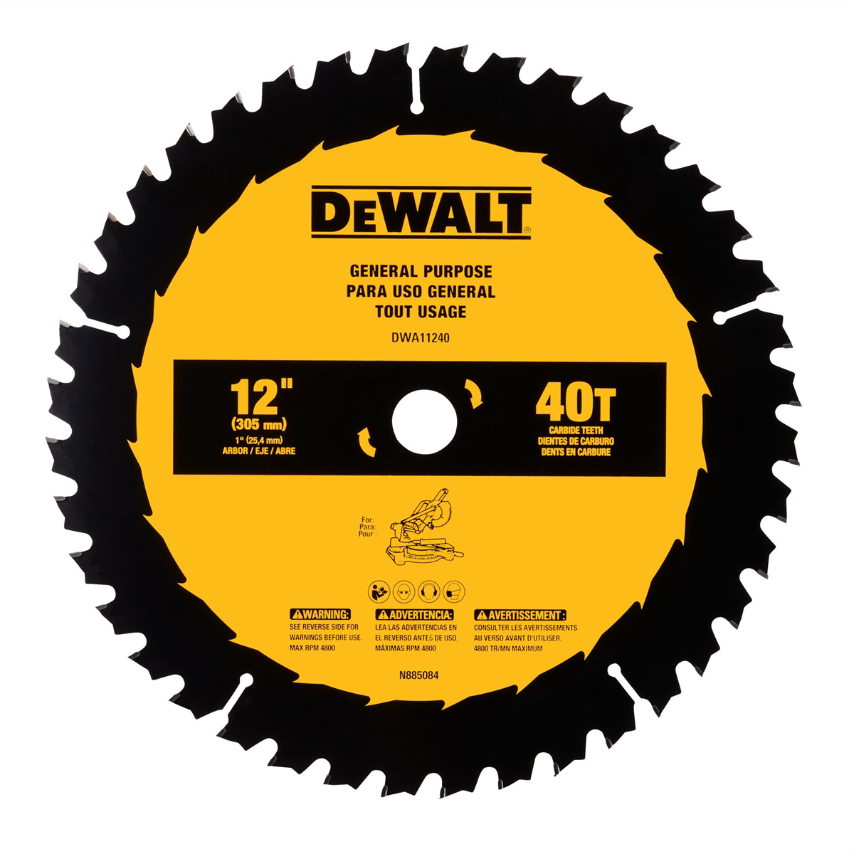 Dewalt 12 In 40t Saw Blade