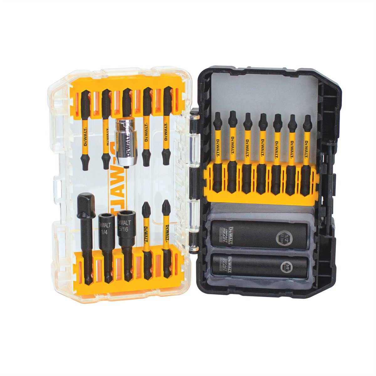 Dewalt Flextorq Impact Ready Screwdriving Bit Sets With Toughcase+ System