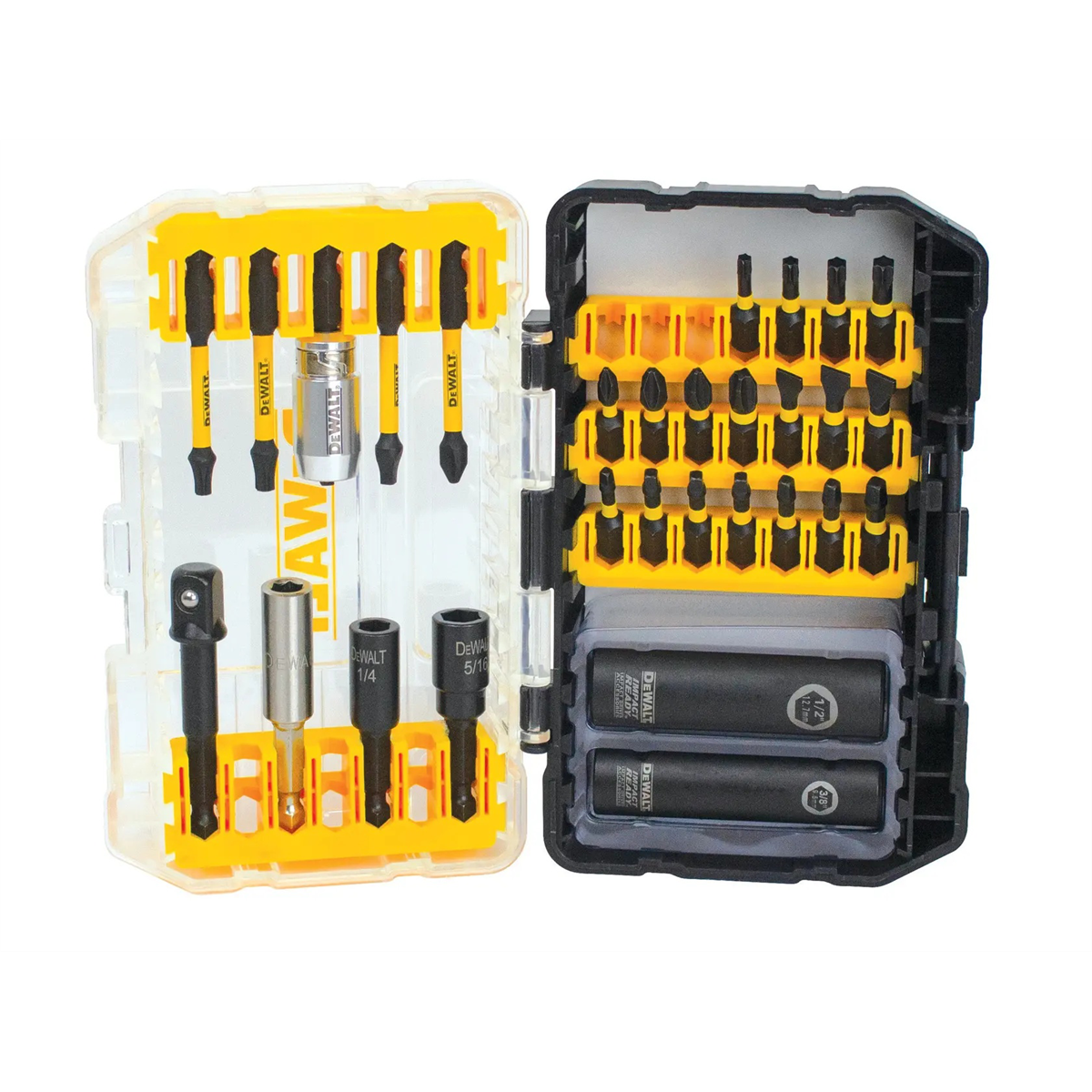 Dewalt Flextorq Impact Ready Screwdriving Bit Sets With Toughcase+ System