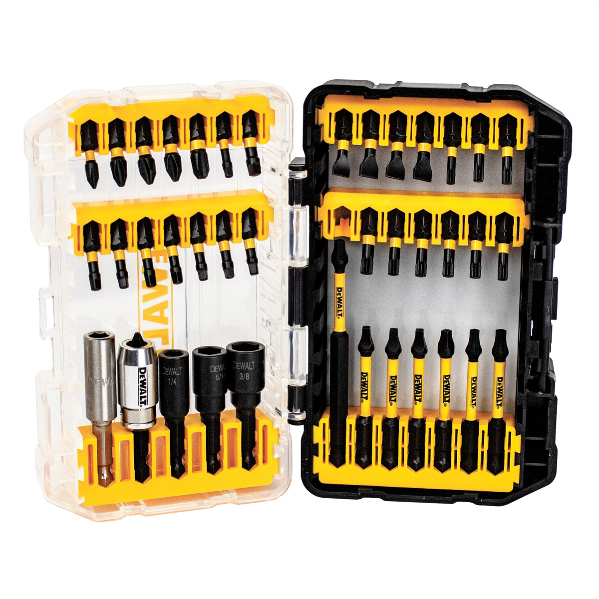 Dewalt Flextorq Impact Ready Screwdriving Bit Sets With Toughcase+ System