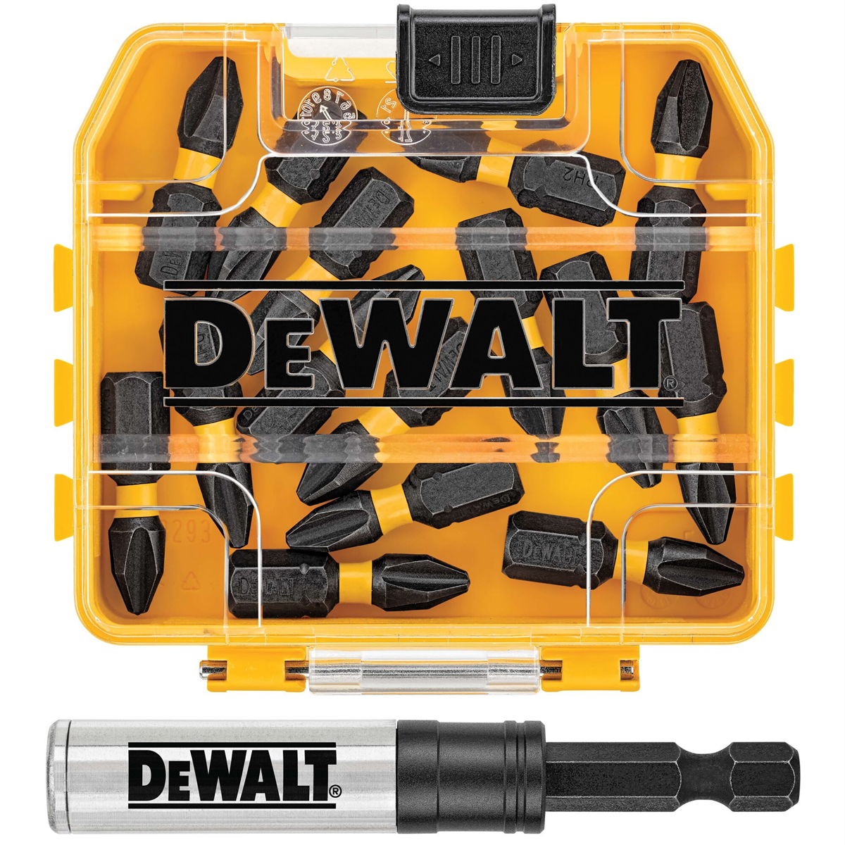 DEWALT FlexTorq Impact Driver Bit Set, Phillips, 1/4-Inch X 1-Inch, 15-Piece