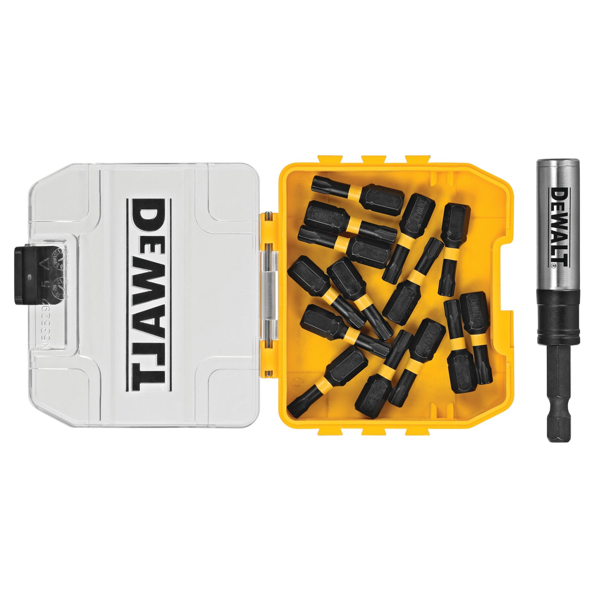 Dewalt Flextorq Impact Driver Bit Set, Torx, 1/4-inch X 1-inch, 15-piece
