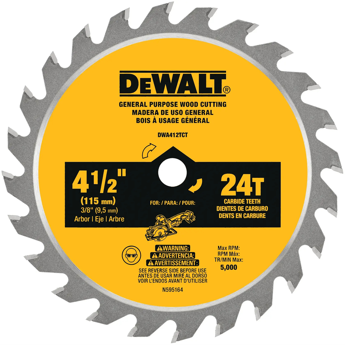 Dewalt 4-1/2 In Circular Saw Blade