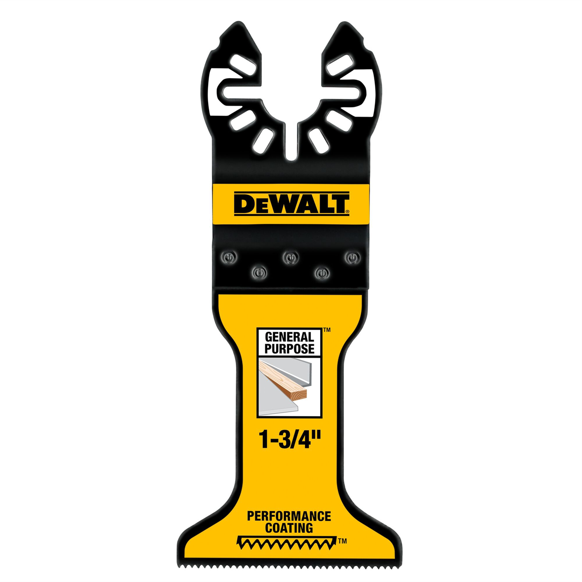 Dewalt 1-3/4 In Titanium Oscillating Tool Blade For Wood With Nails (1 Pack)