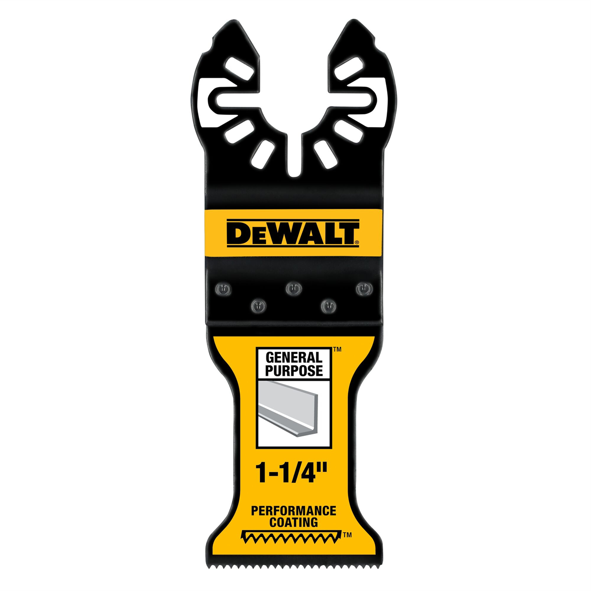 Dewalt 1-1/4 In Titanium Oscillating Tool Blade For Metal Cutting (10 Pack)