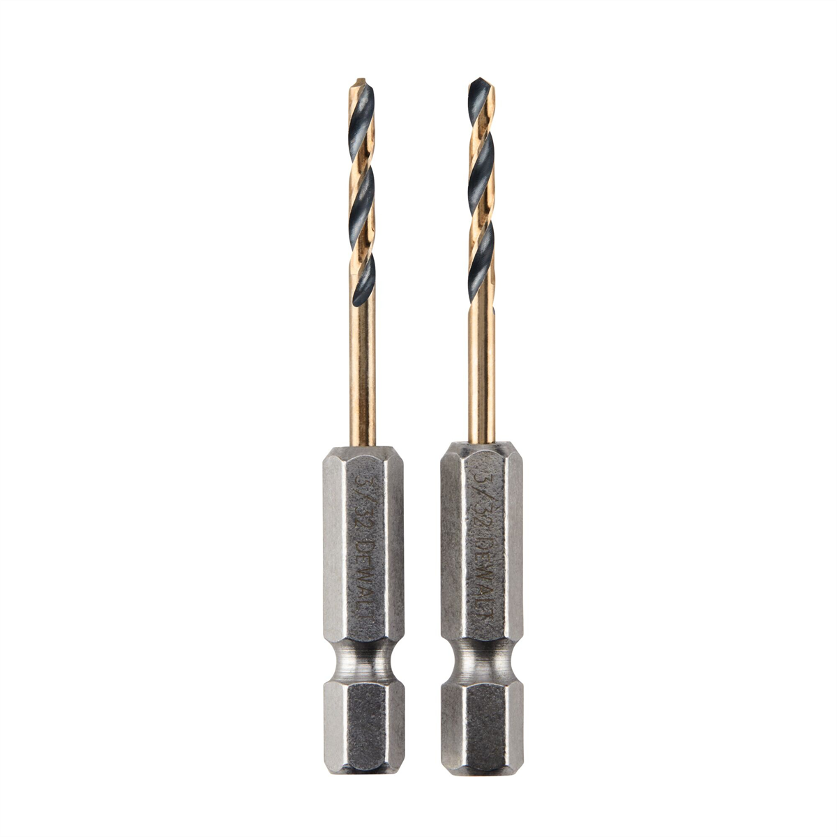 Dewalt 3/32" Black And Gold Ir Drill Bit-2pc