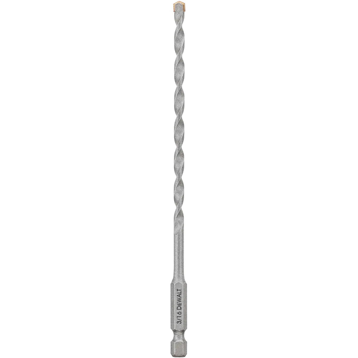 Dewalt Masonry Drill Bit, Impact Ready, 3/16-inch X 4-inch X 6-inch