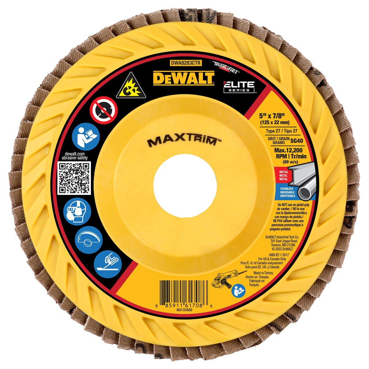DEWALT 5 X 7/8 40G T27 Elite Ceramic Trim Flap