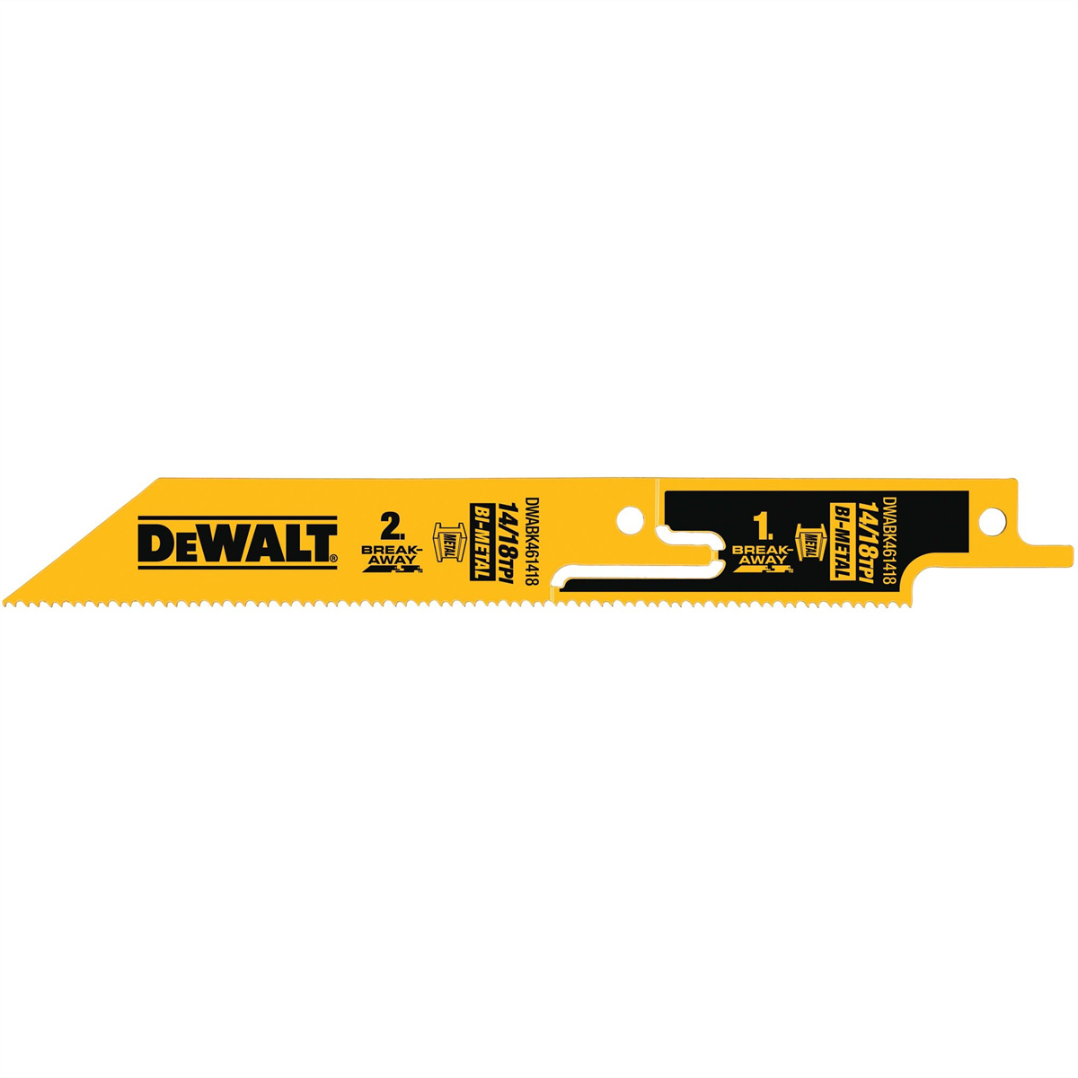 Dewalt 6" Breakaway Reciprocating Saw Blades