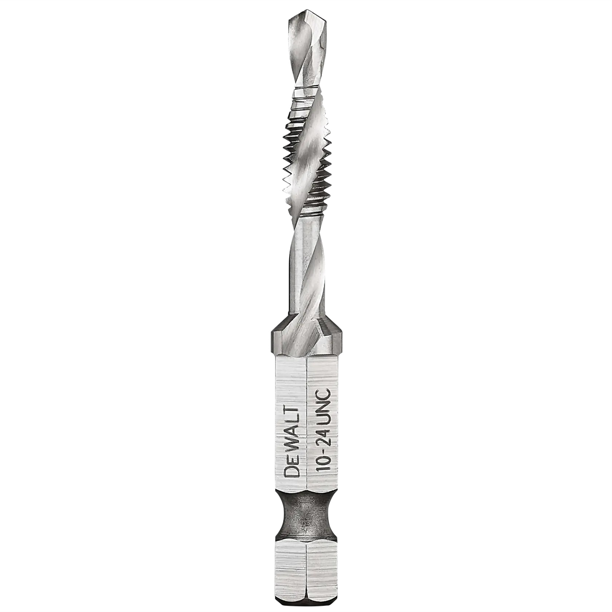 DEWALT Impact Ready 10-24 Unc Drill Tap, 1/4" Capacity