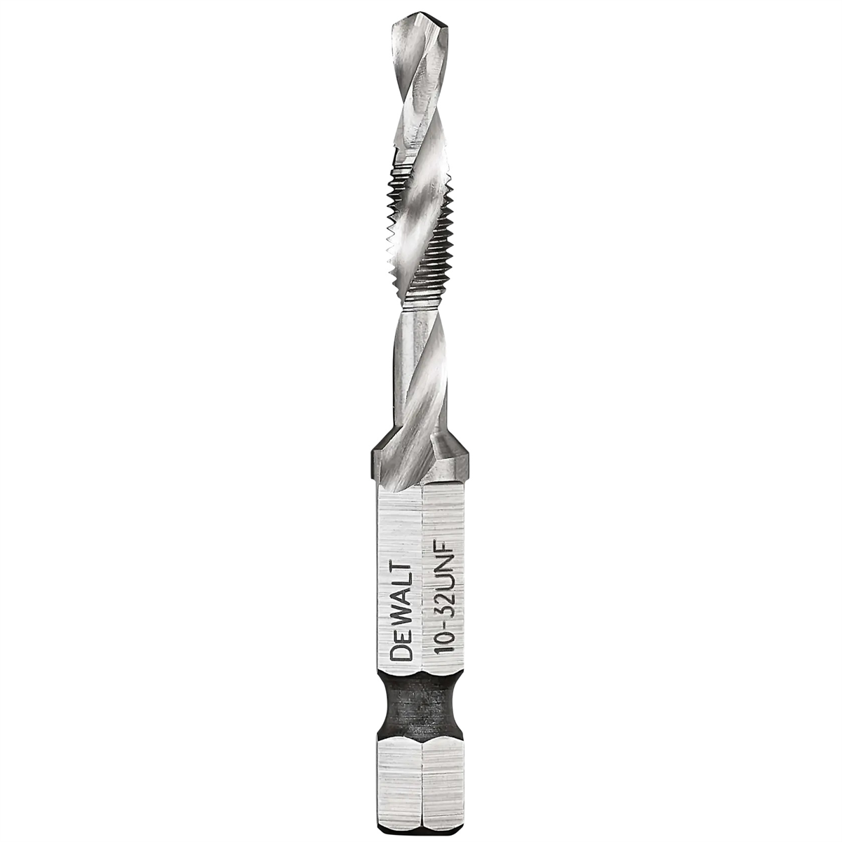 DEWALT Impact Ready 10-32 Unf Drill Tap, 1/4" Capacity