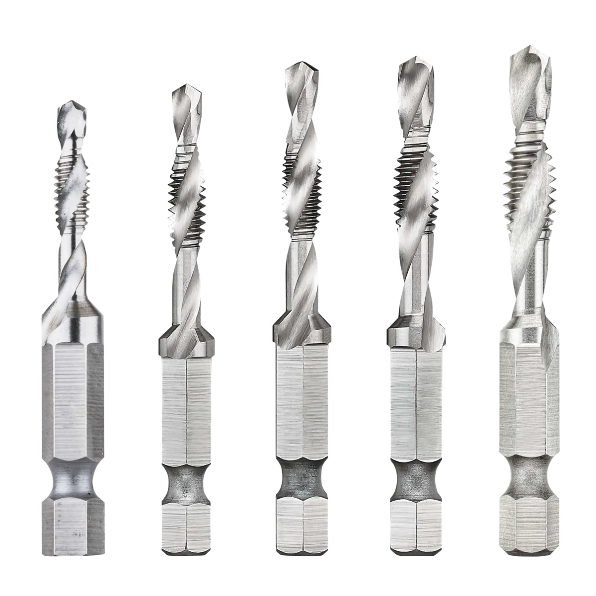 DEWALT Drill Tap Set, Impact Ready, 1/4-Inch, 5-Piece