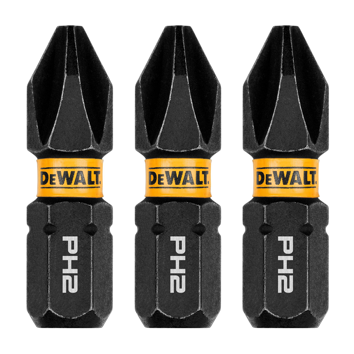 Dewalt 1in Phillips #2 Flextorq 3pk