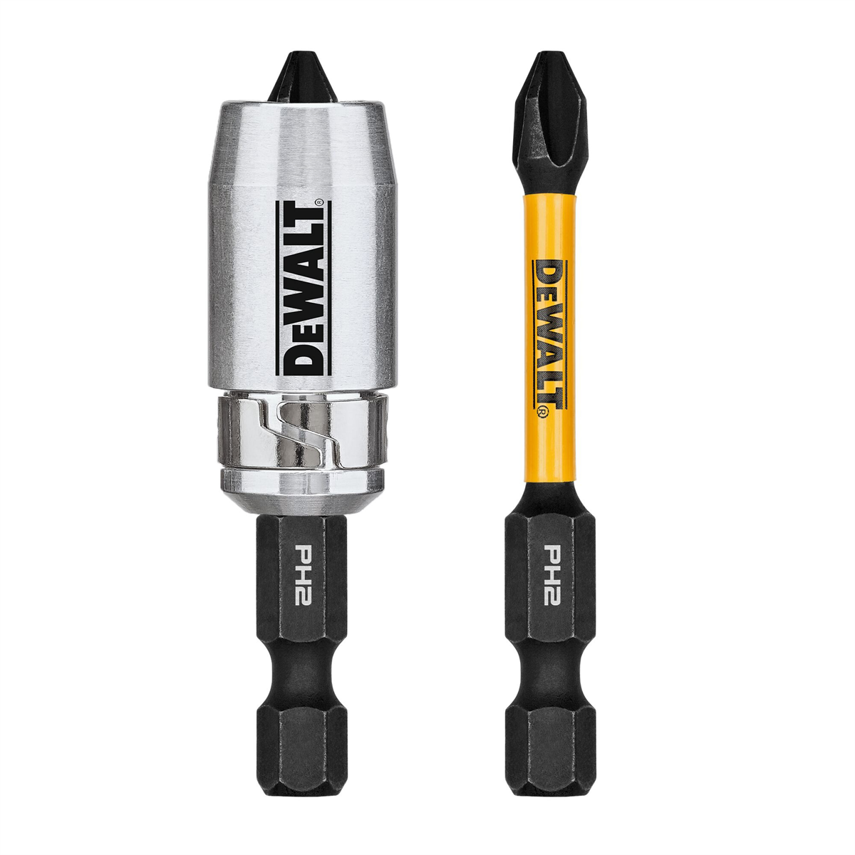 Dewalt Flextorq 2.25in Phillips #2 2pk W/ Magnet Sleeve