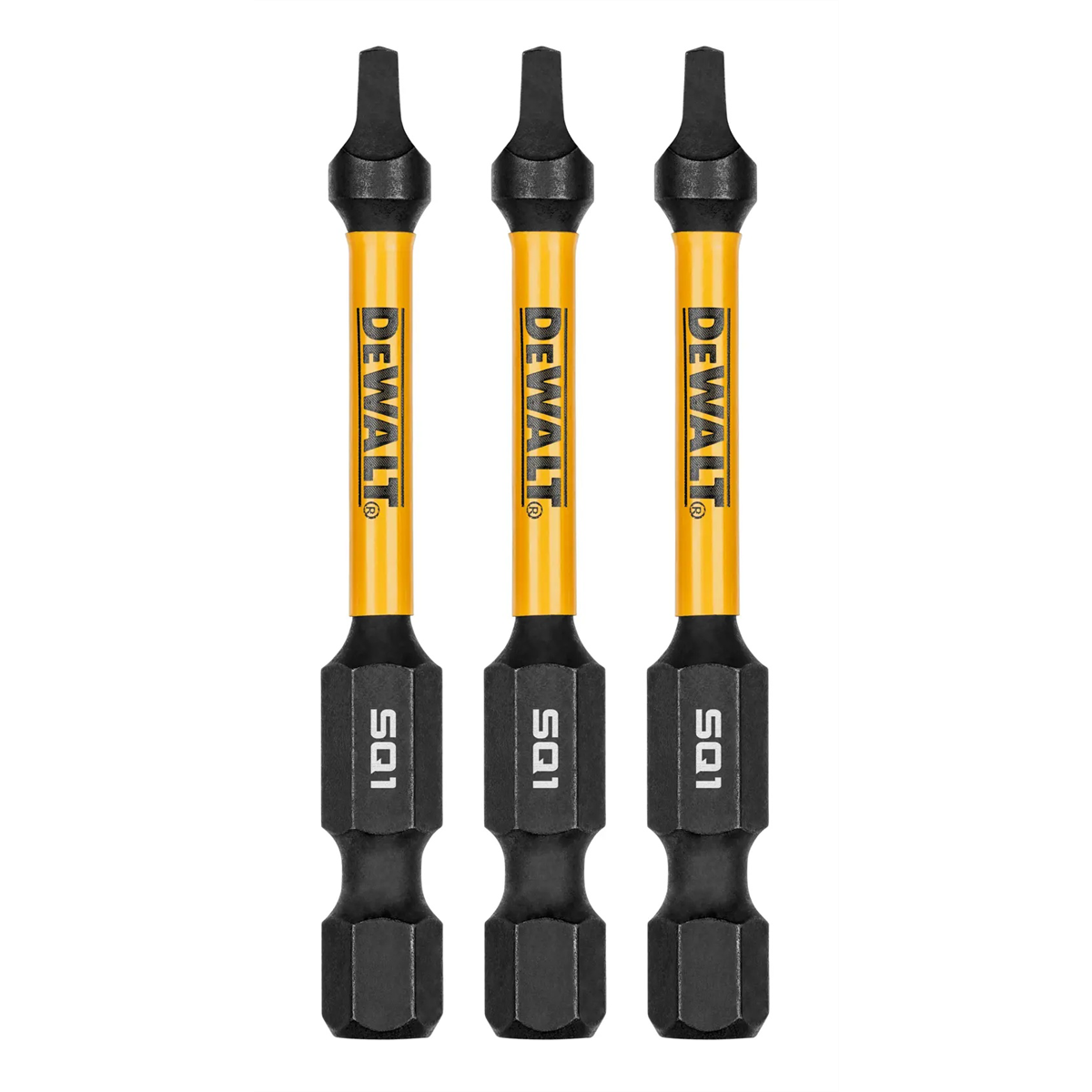 Dewalt 2.25in Square #1 Flextorq 3pk