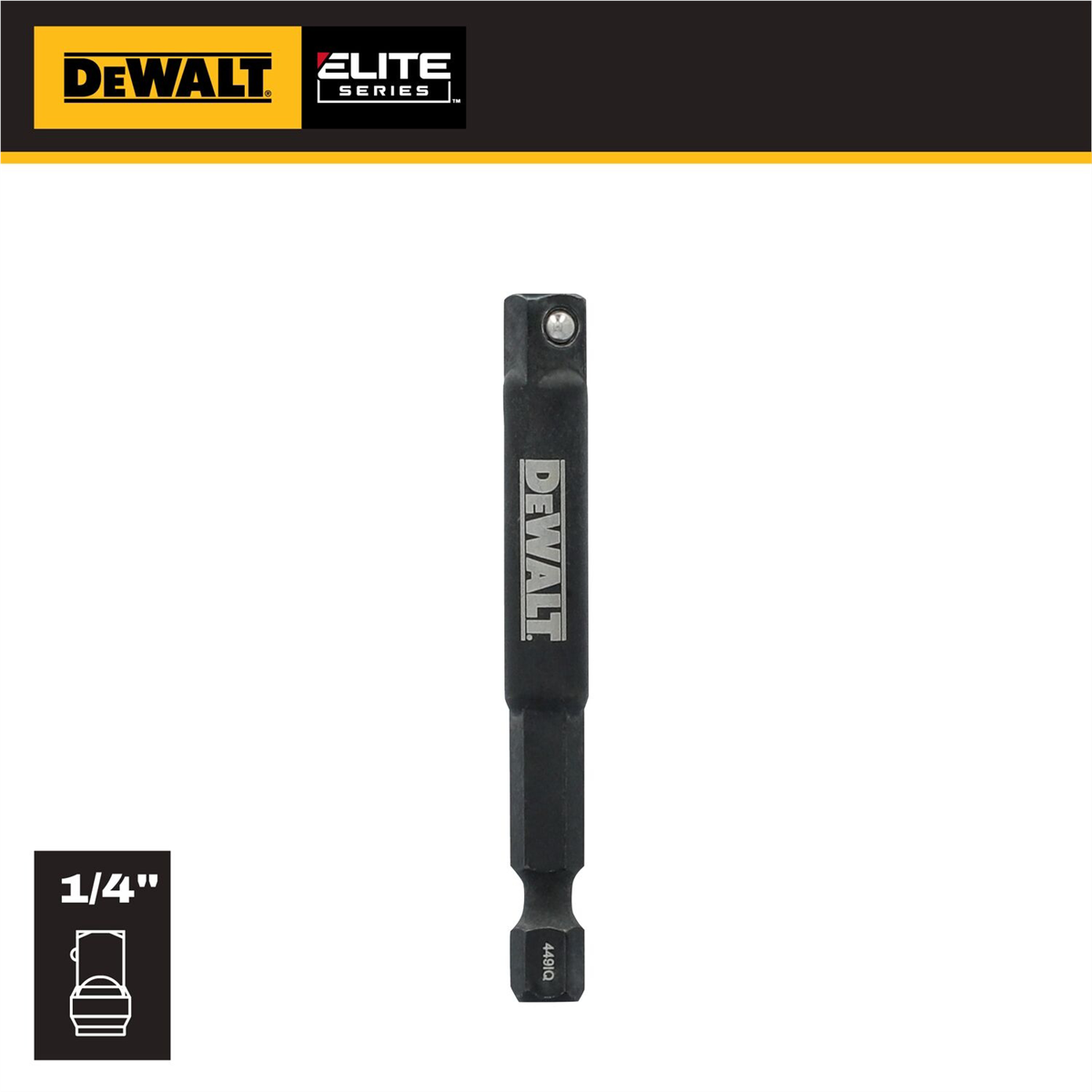 DEWALT ELITE SERIES 1/4-in. Socket Adapter