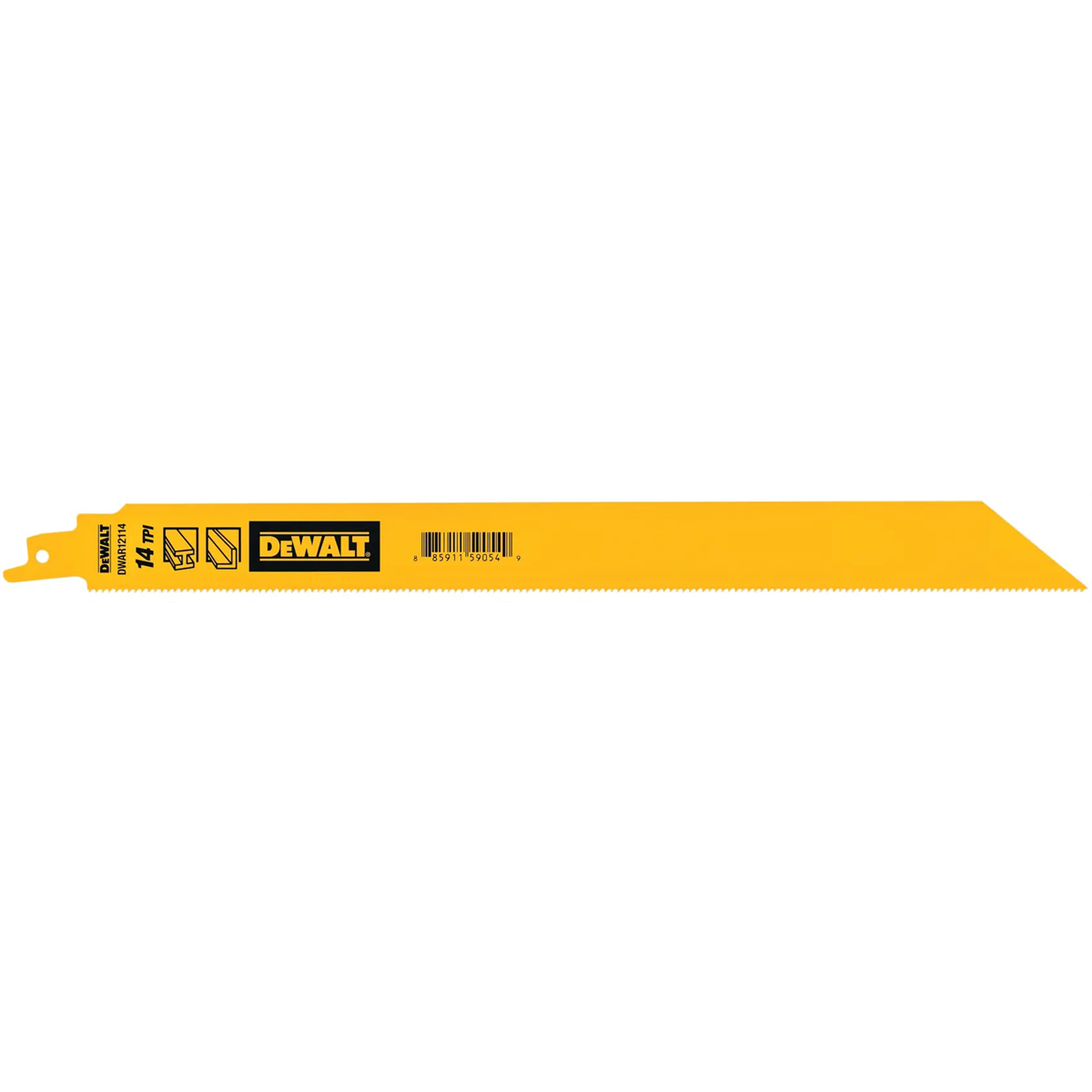 DEWALT 12in 14 TPI 1in Reciprocating Saw Blade 5-Ct