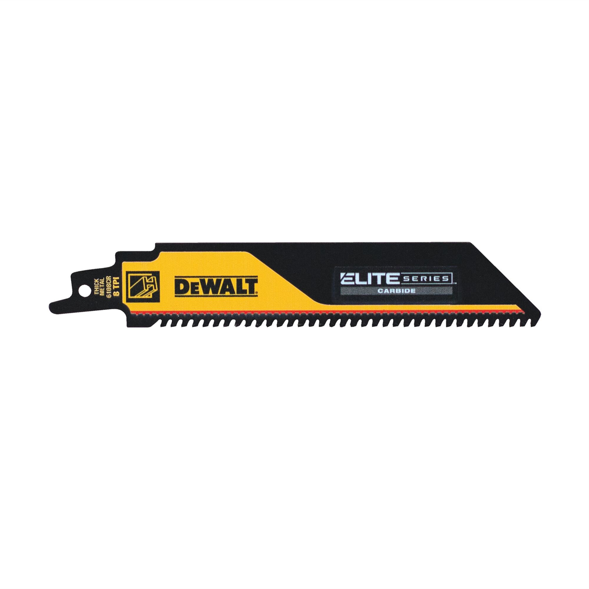 DEWALT ELITE SERIES 6 In Carbide Reciprocating Saw Blade 8 TPI (1 Pack)