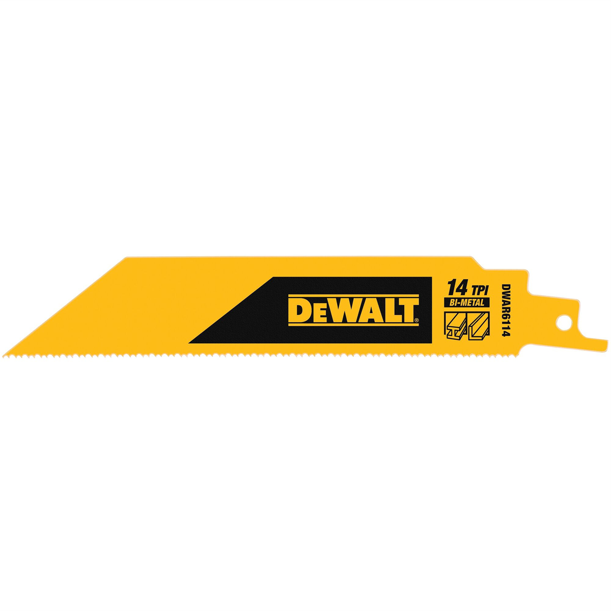 DEWALT 6 In Bi-Metal Reciprocating Saw Blade 14 TPI (15 Pack)