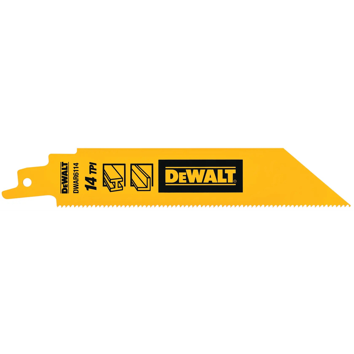 DEWALT 6 In Bi-Metal Reciprocating Saw Blade 14 TPI (5 Pack)
