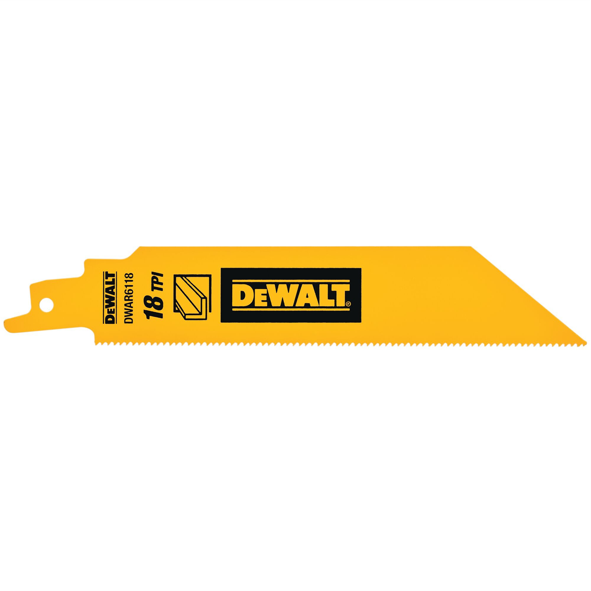 DEWALT 6 In Bi-Metal Reciprocating Saw Blade 18 TPI (5 Pack)