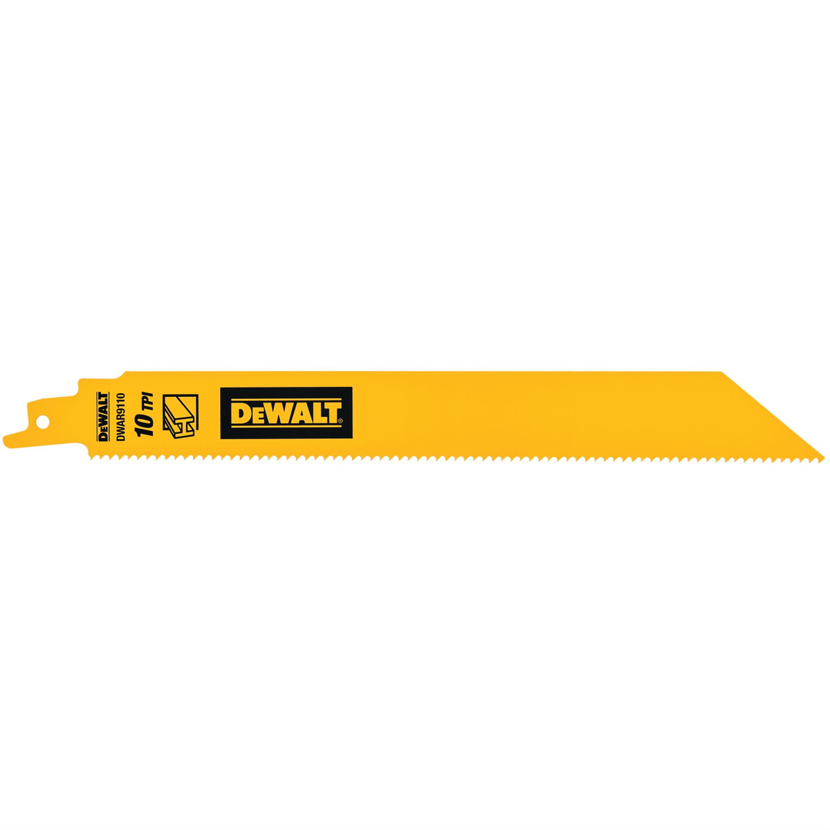 DEWALT 9 In Bi-Metal Reciprocating Saw Blade 10 TPI (25 Pack)