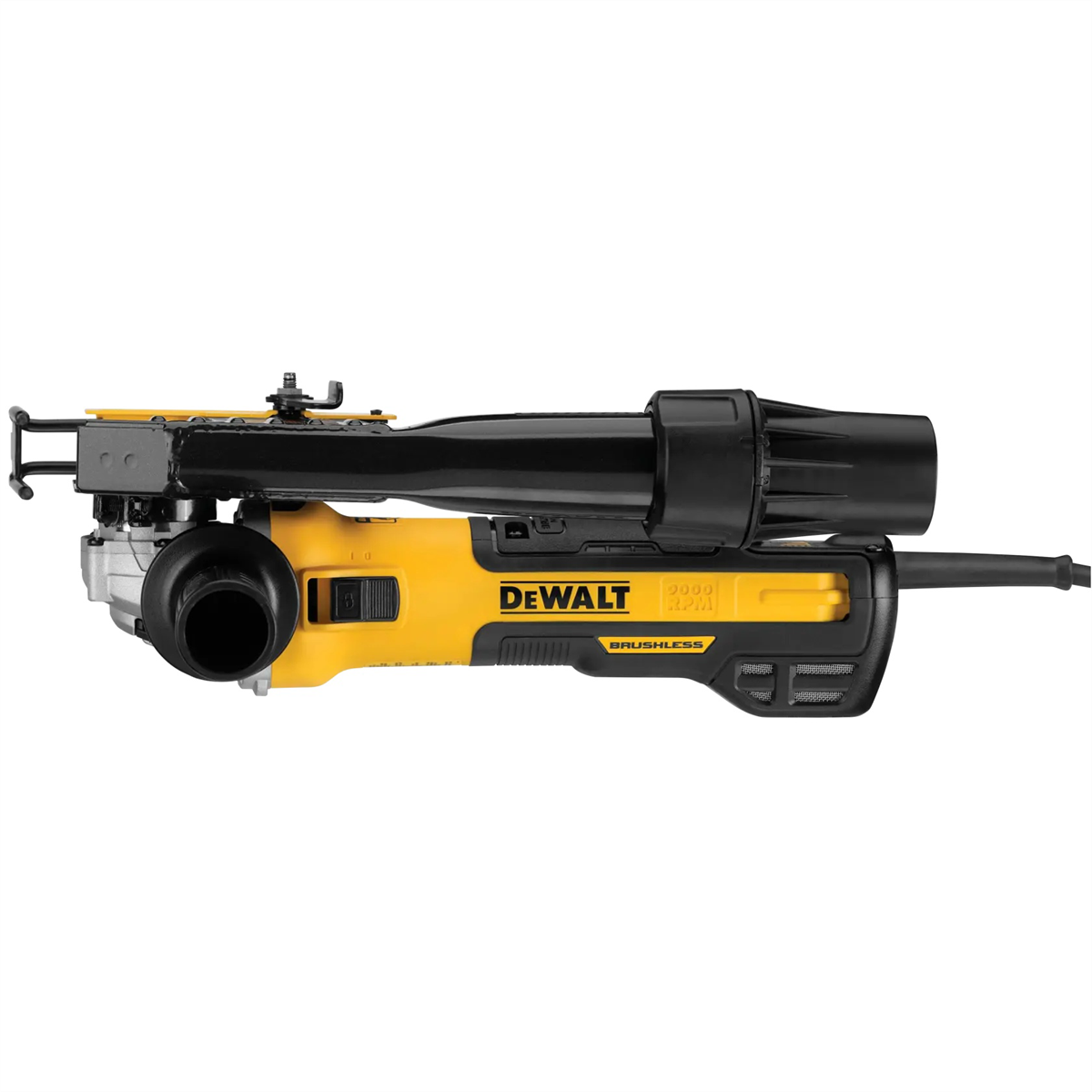 DEWALT 5 in. - 6 in. Brushless Small Angle Grinder, Slide with Tuckpointing Shroud Kit