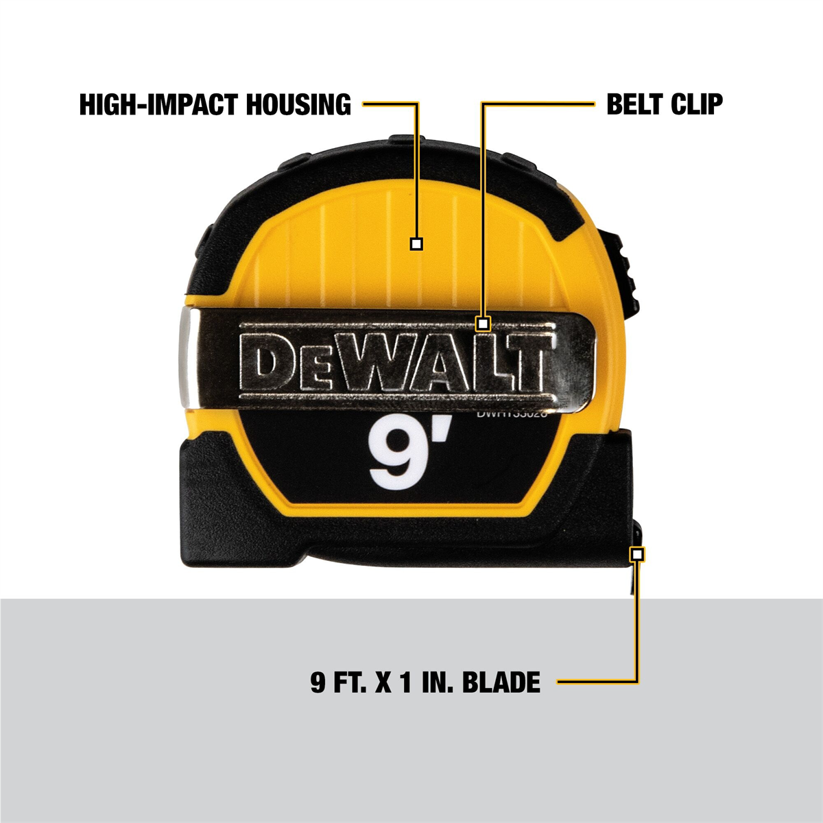 DEWALT 9 Ft. Magnetic Pocket Tape Measure
