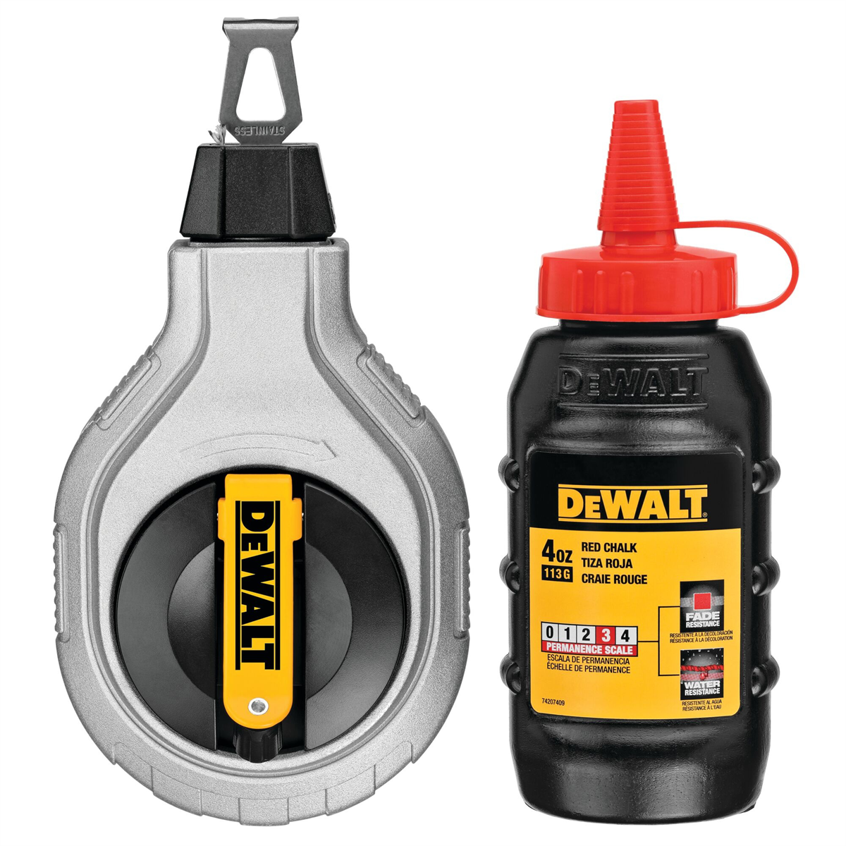 DEWALT 6:1 Aluminium Reel with Red Chalk