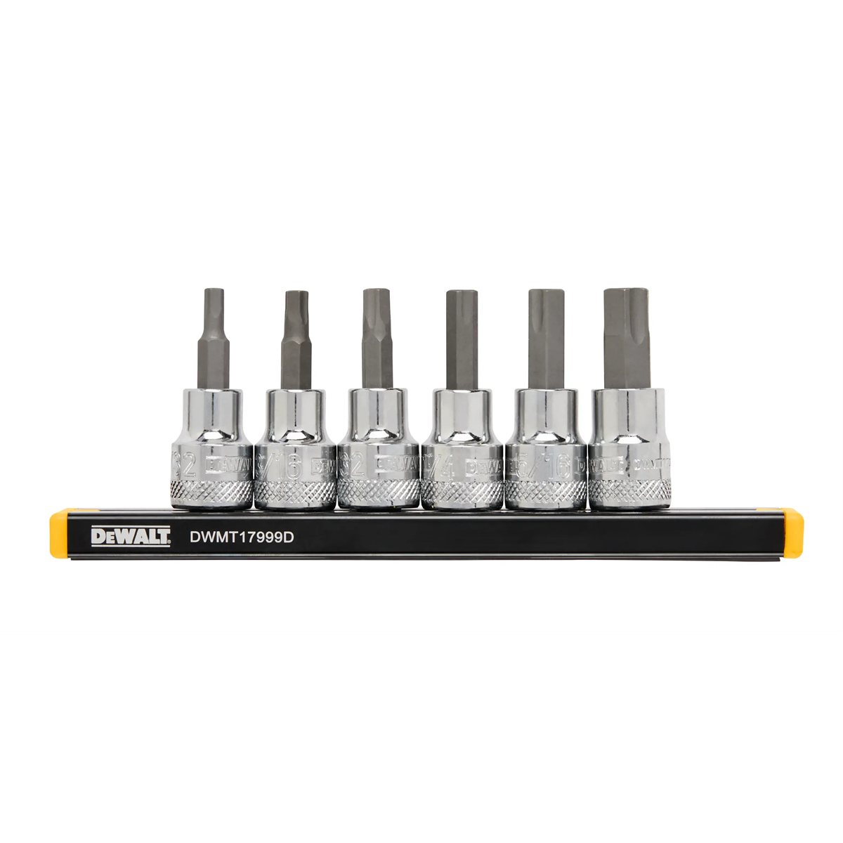 DeWalt 3/8 inch Drive SAE Hex Bit Socket Set