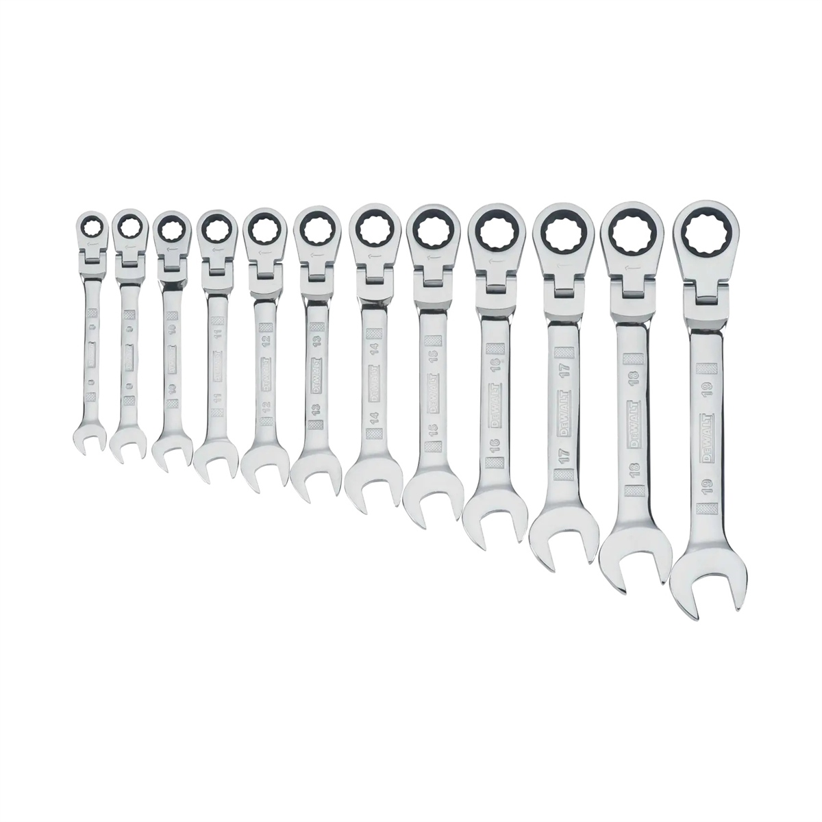 DEWALT Ratcheting Wrench Set, Mm, Flexible, 12-Piece (12Pc)