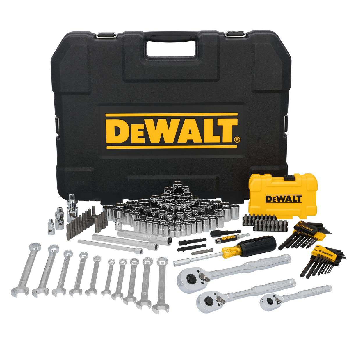 DeWalt 155Pc 14/38/12Dr Socket Set W/Pta Box