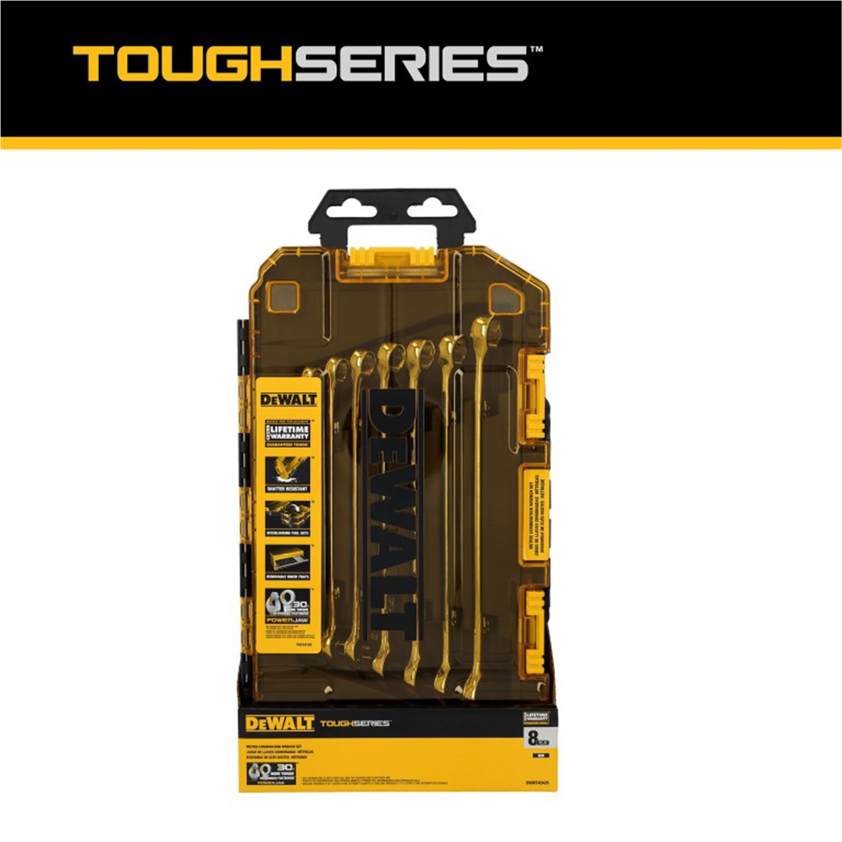 DeWalt TOUGHSERIES Metric Combination Wrench Set - 8 Piece