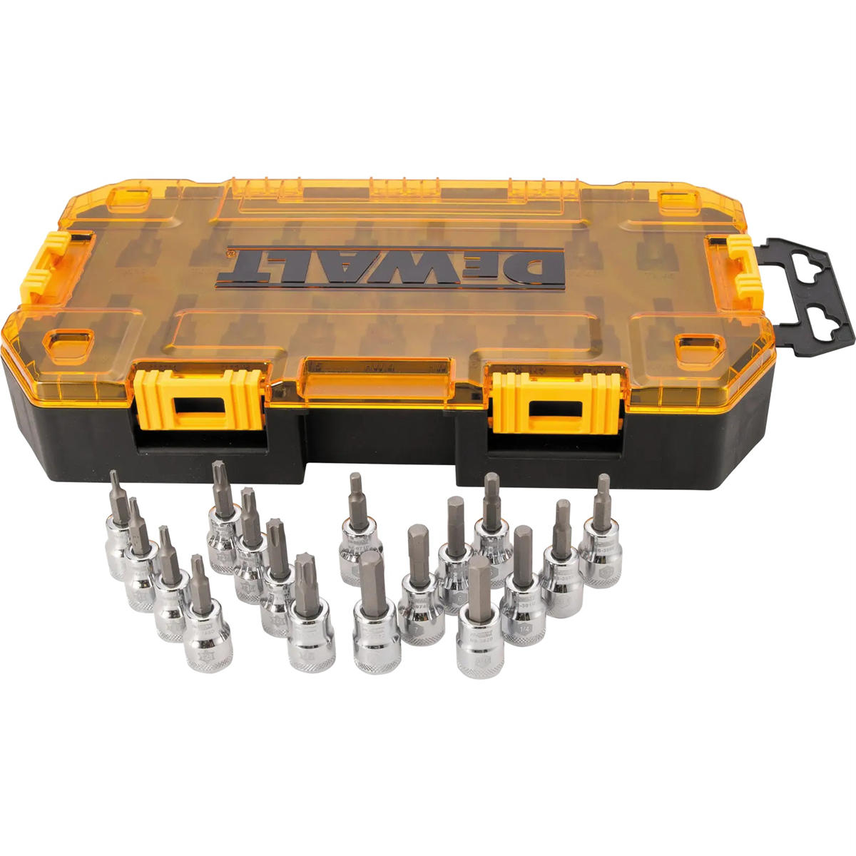DEWALT Drive Bit Socket Set, 3/8" Drive, SAE/Metric, 17-Piece