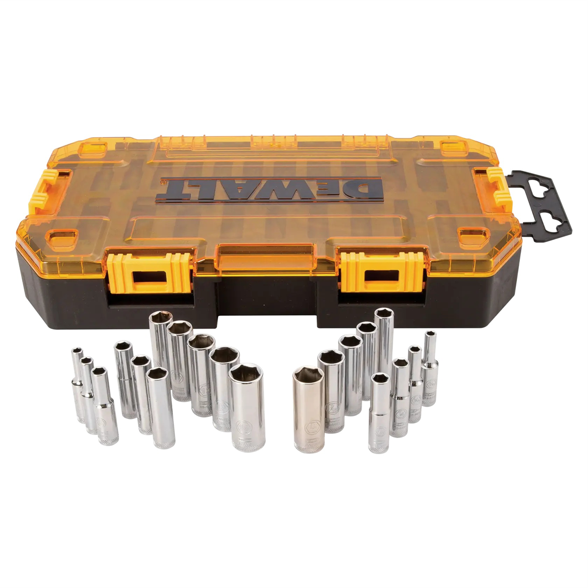 DEWALT 20 Piece 1/4 in Drive Deep Combination Socket Set