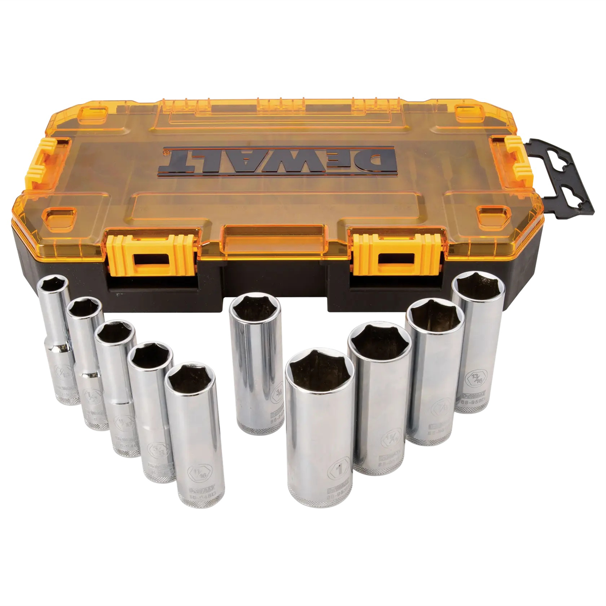 DEWALT Drive Socket Set, SAE, 1/2-Inch Drive, 10-Piece