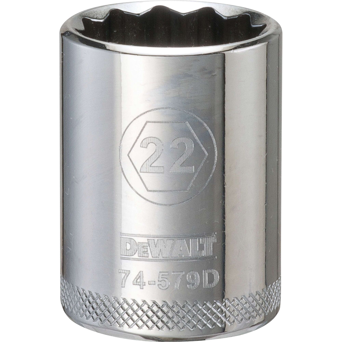 Dewalt 1/2" 12 Pt Socket 22mm